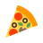 Imagem de uma fatia de pizza